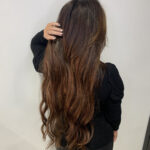 woman with extensions