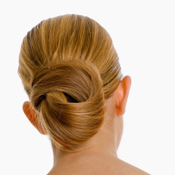 hair in bun