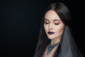 woman with beautiful hair